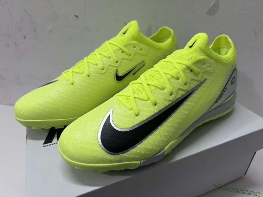 Men's Nike Air Zoom Mercurial Vapor 16 Elite TF Football Shoes - Yellow/Black/White