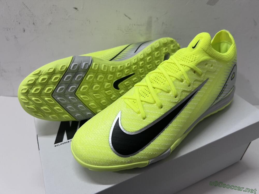 Men's Nike Air Zoom Mercurial Vapor 16 Elite TF Football Shoes - Yellow/Black/White