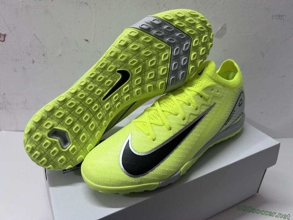 Men's Nike Air Zoom Mercurial Vapor 16 Elite TF Football Shoes - Yellow/Black/White