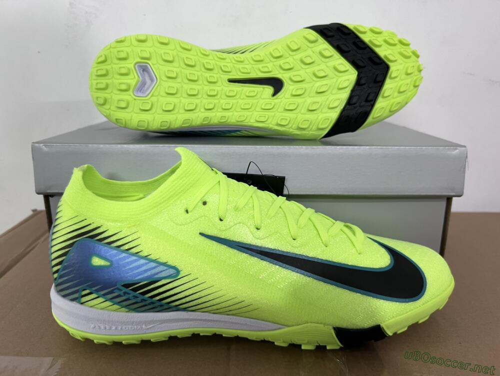Unisex Nike Air Zoom Mercurial Vapor 16 Elite TF Football Shoes - Yellow/Black/Blue