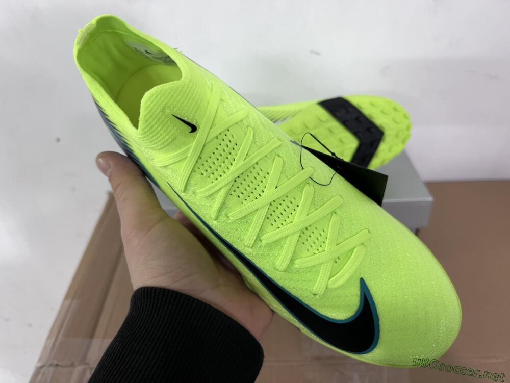 Unisex Nike Air Zoom Mercurial Vapor 16 Elite TF Football Shoes - Yellow/Black/Blue