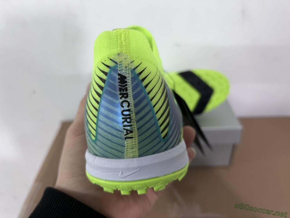 Unisex Nike Air Zoom Mercurial Vapor 16 Elite TF Football Shoes - Yellow/Black/Blue