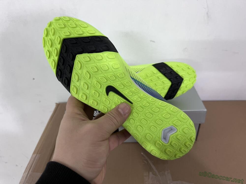 Unisex Nike Air Zoom Mercurial Vapor 16 Elite TF Football Shoes - Yellow/Black/Blue