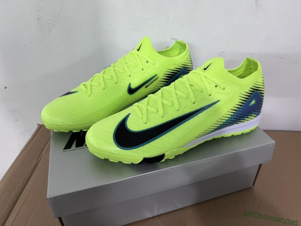Unisex Nike Air Zoom Mercurial Vapor 16 Elite TF Football Shoes - Yellow/Black/Blue