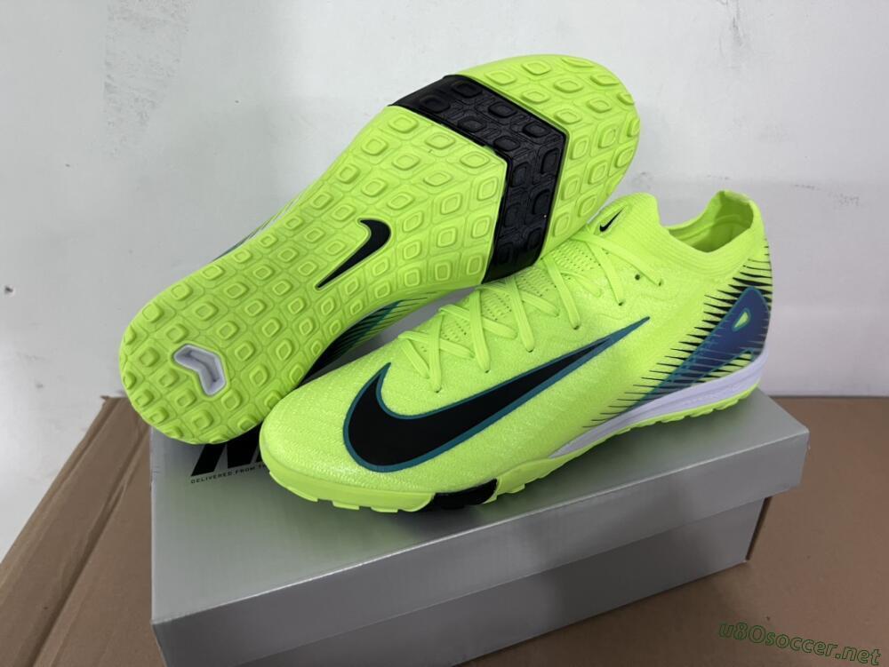 Unisex Nike Air Zoom Mercurial Vapor 16 Elite TF Football Shoes - Yellow/Black/Blue