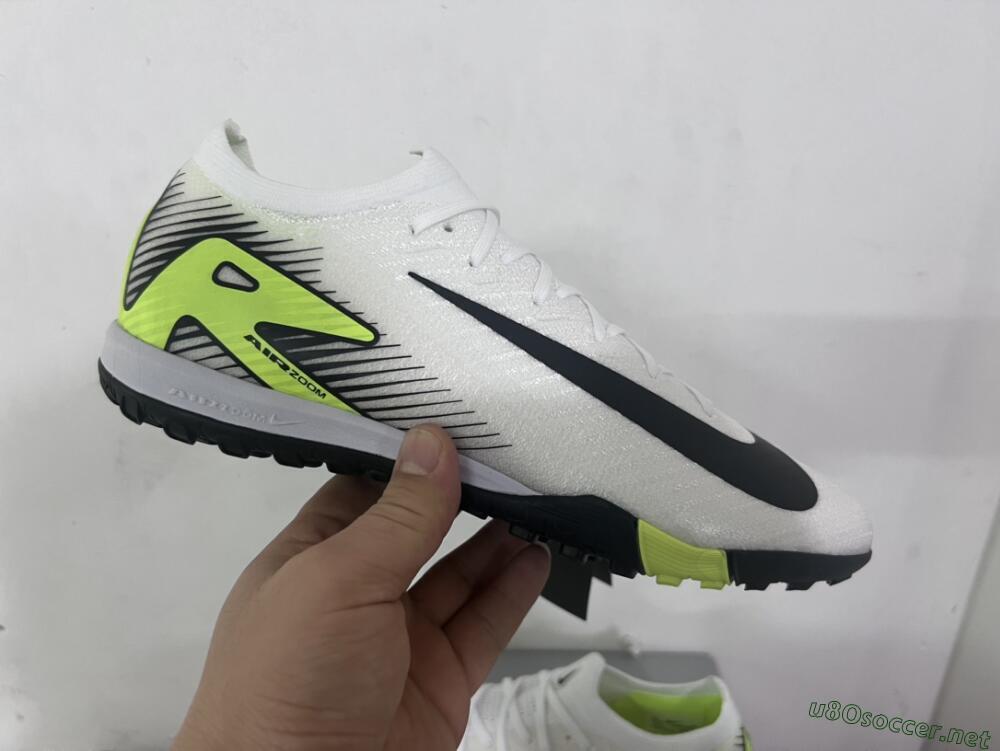 Unisex Nike Air Zoom Mercurial Vapor 16 Elite TF Football Shoes - White/Black/Yellow