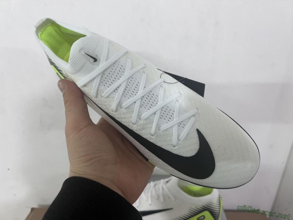 Unisex Nike Air Zoom Mercurial Vapor 16 Elite TF Football Shoes - White/Black/Yellow