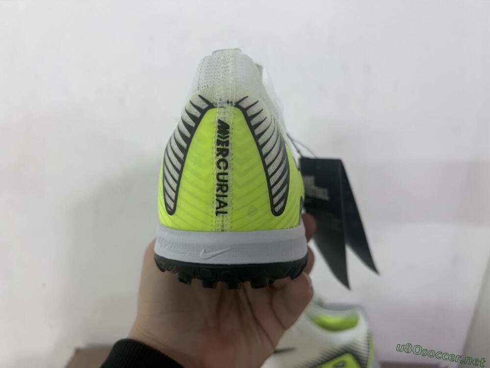 Unisex Nike Air Zoom Mercurial Vapor 16 Elite TF Football Shoes - White/Black/Yellow