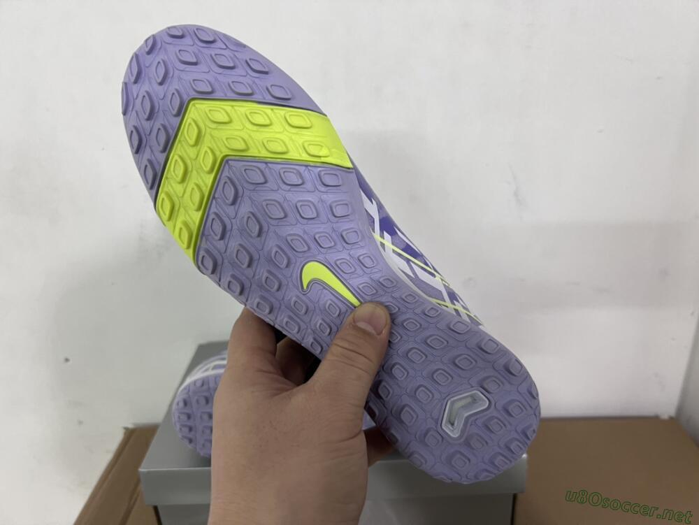 Unisex Nike Air Zoom Mercurial Superfly 10 Elite TF Football Shoes - Purple/Yellow/White