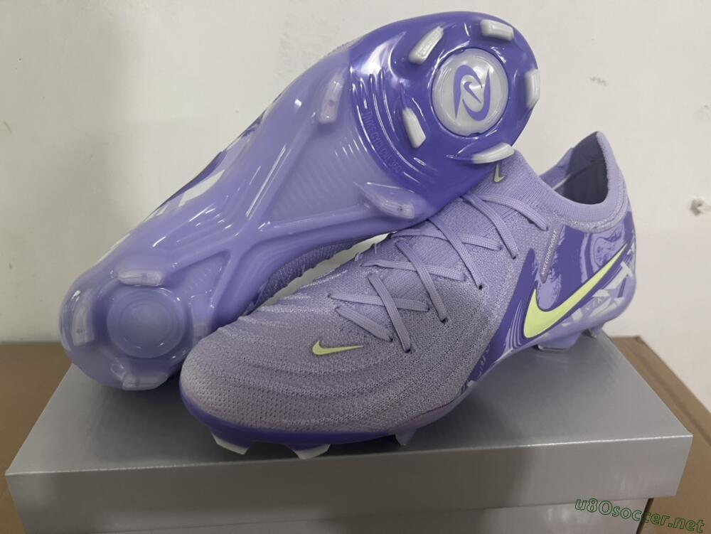 Men's Nike Phantom Luna Elite FG Football Boots - Purple/Yellow/White