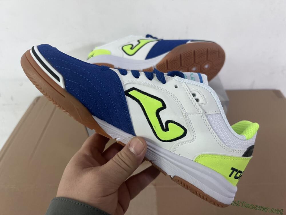 Men's Joma Top Flex 920 IC Football Shoes - White/Blue/Yellow