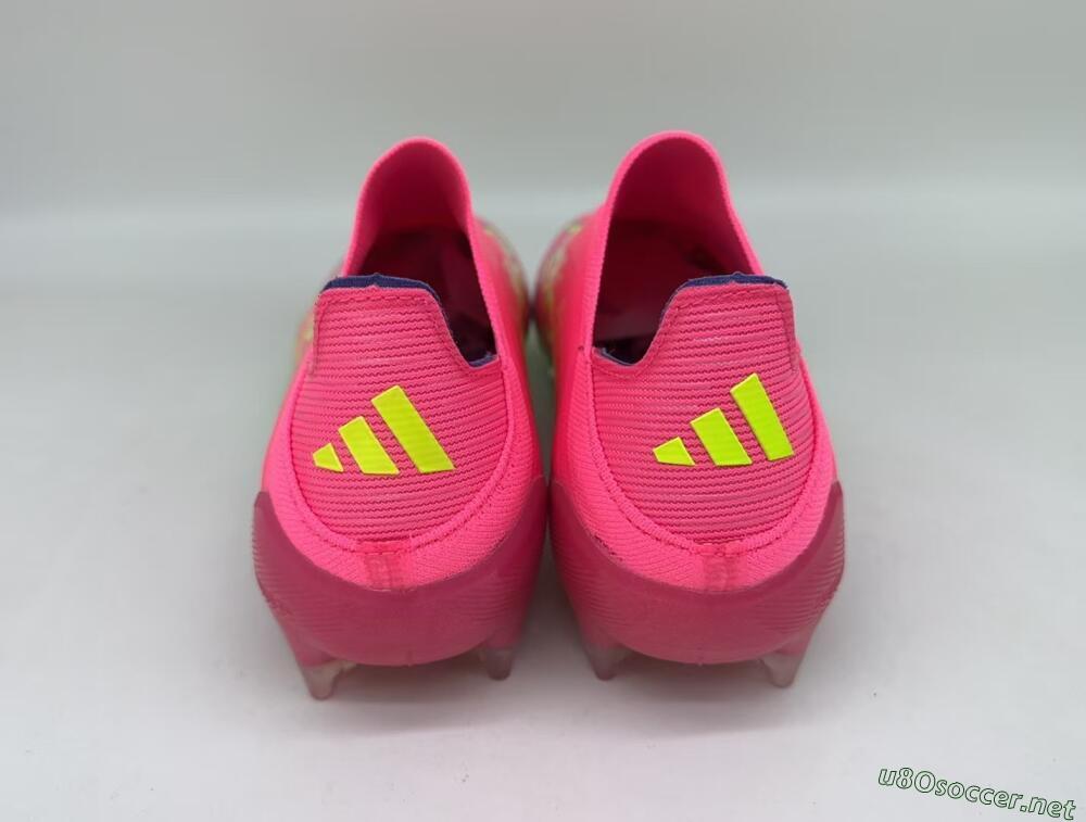 Men's Adidas F50 Elite Laceless FG Football Boots - Red/Yellow/Blue
