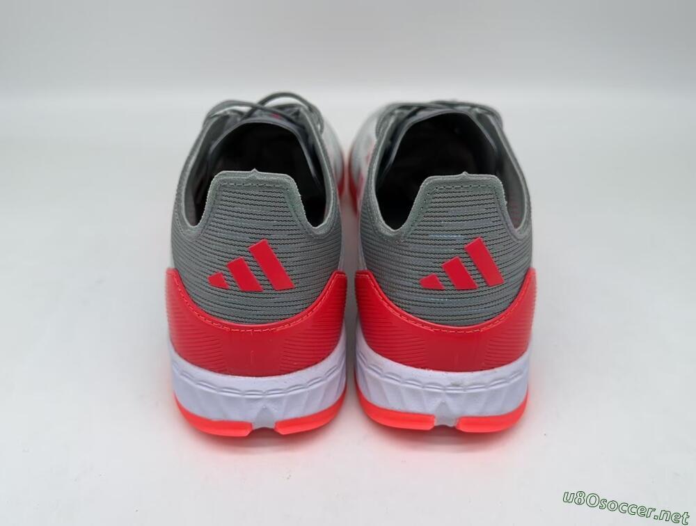 Men's Adidas F50 Pro TF Football Shoes - White/Silver/Red