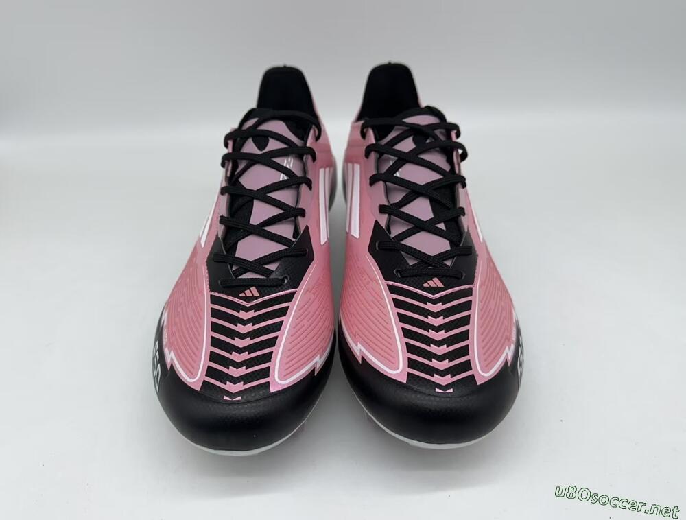 Men's Messi x Adidas F50 Elite FG Football Boots - Pink/Black/White