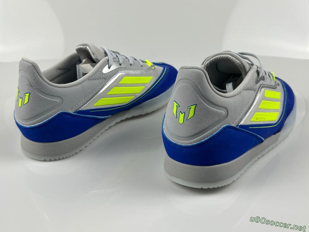 Men's Messi x Adidas F50 Elite IC Football Shoes - Grey//Yellow/Blue