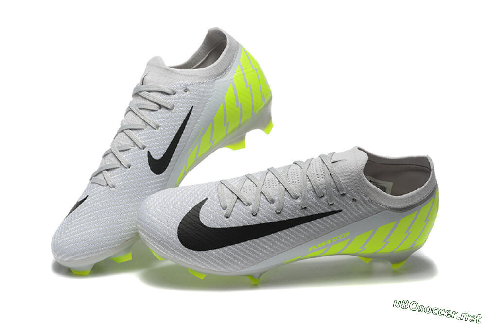 Men's Nike Air Zoom Mercurial Vapor 16 Elite FG Football Boots - Grey/Black/Yellow 6