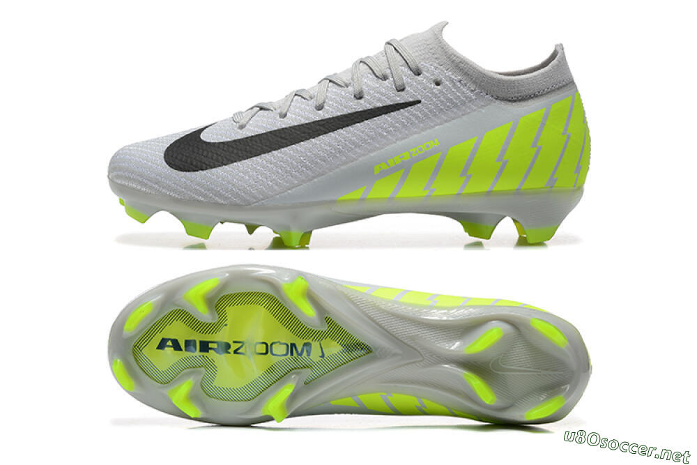 Men's Nike Air Zoom Mercurial Vapor 16 Elite FG Football Boots - Grey/Black/Yellow 1