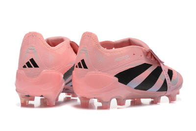 Men's Adidas Predator Elite Foldover Tongue 25 FG Football Boots - Pink/Black/Silver