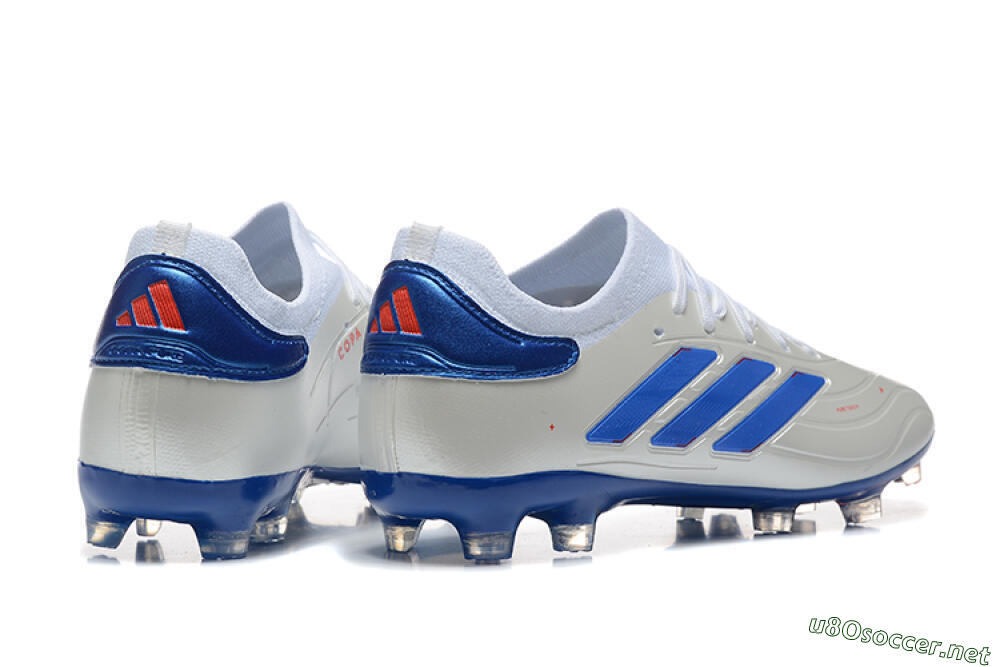 Men's Adidas Copa Pure 2 FG Football Boots - Silver/Blue/Red 9