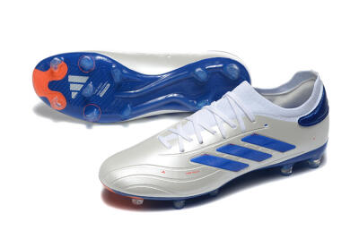 Men's Adidas Copa Pure 2 FG Football Boots - Silver/Blue/Red