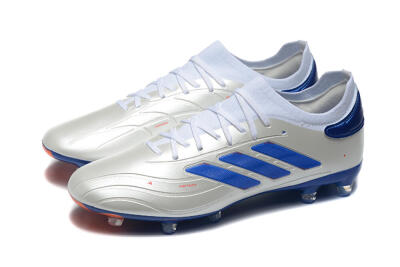 Men's Adidas Copa Pure 2 FG Football Boots - Silver/Blue/Red