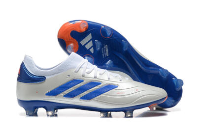 Men's Adidas Copa Pure 2 FG Football Boots - Silver/Blue/Red
