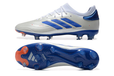 Men's Adidas Copa Pure 2 FG Football Boots - Silver/Blue/Red