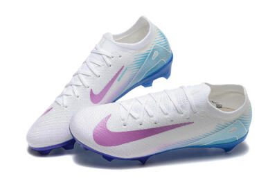 Men's Nike Air Zoom Mercurial Vapor 16 Elite FG Football Boots - White/Purple/Blue