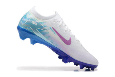 Men's Nike Air Zoom Mercurial Vapor 16 Elite FG Football Boots - White/Purple/Blue