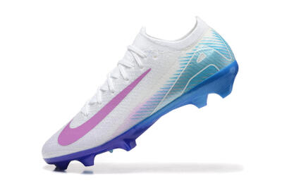 Men's Nike Air Zoom Mercurial Vapor 16 Elite FG Football Boots - White/Purple/Blue