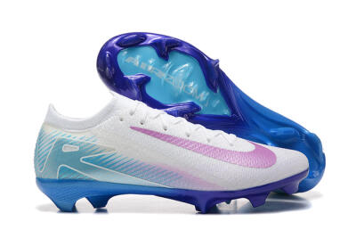 Men's Nike Air Zoom Mercurial Vapor 16 Elite FG Football Boots - White/Purple/Blue