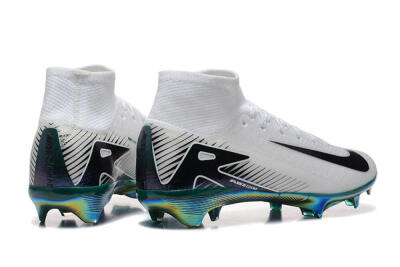 Unisex Nike Air Zoom Mercurial Superfly 10 Elite FG Football Boots - White/Blue/Gold