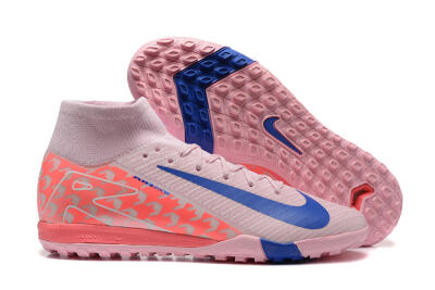 Unisex Nike Air Zoom Mercurial Superfly 10 Elite TF Football Shoes - Pink/Blue/White