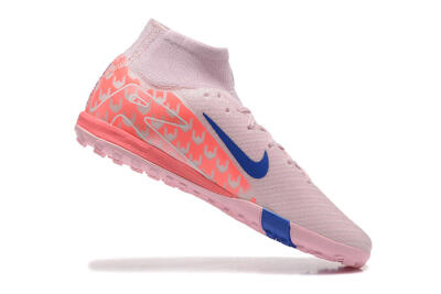 Unisex Nike Air Zoom Mercurial Superfly 10 Elite TF Football Shoes - Pink/Blue/White
