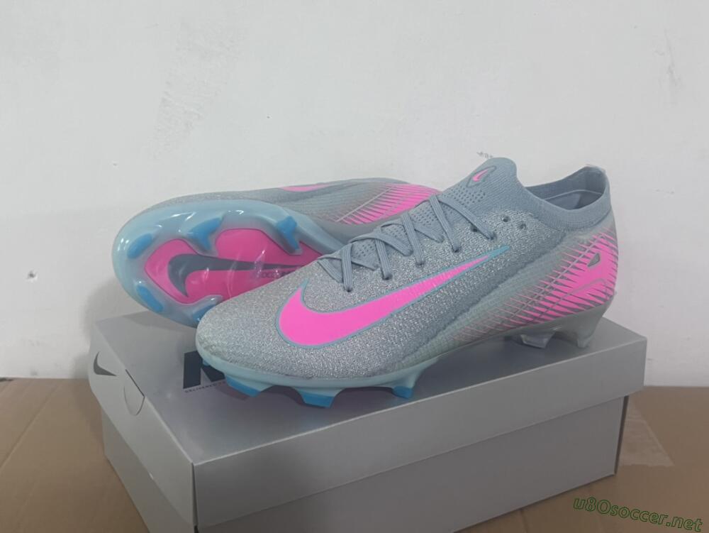 Men's Nike Air Zoom Mercurial Vapor 16 Elite FG Football Boots - Jade/Pink/Silver