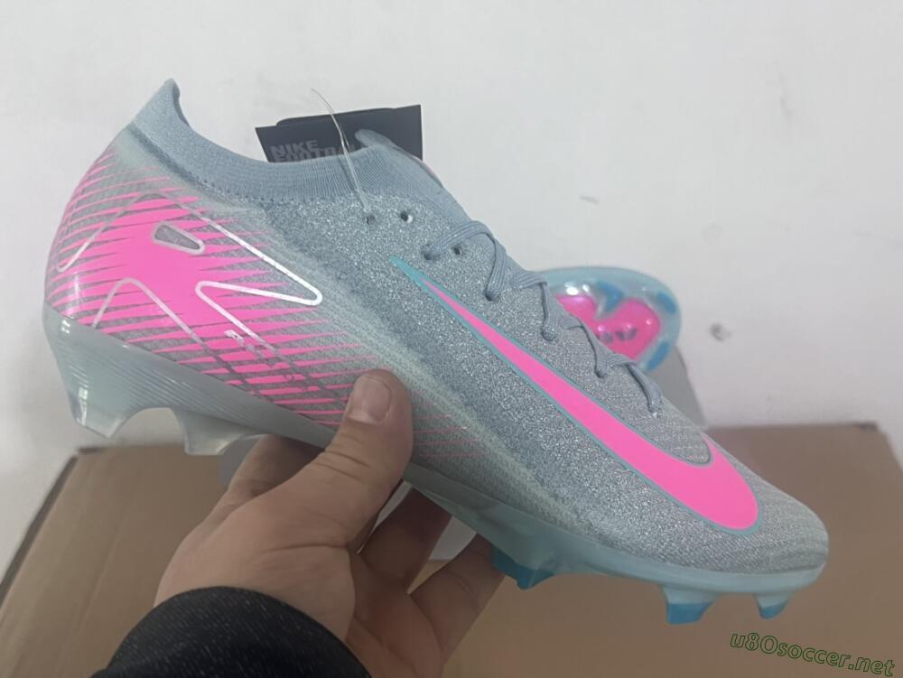 Men's Nike Air Zoom Mercurial Vapor 16 Elite FG Football Boots - Jade/Pink/Silver
