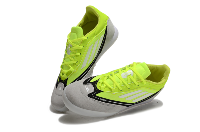 Men's Messi x Adidas F50 Elite IC Football Shoes - Yellow/Grey/Black