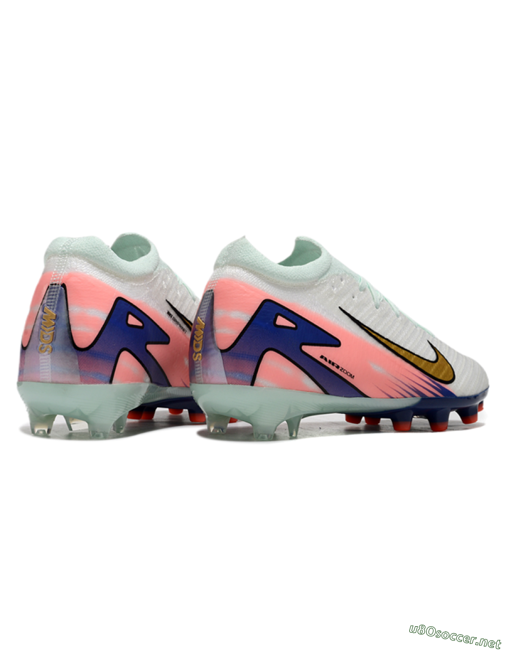 Men's Nike Air Zoom Mercurial Vapor 16 Elite AG Football Boots - Jade/Gold/Blue 6