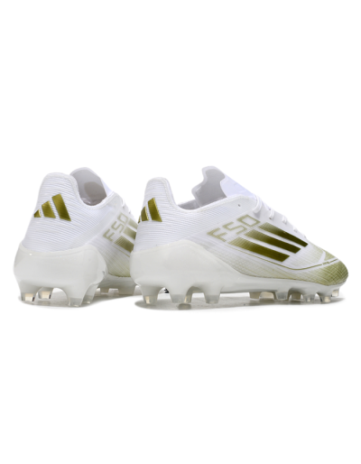 Men's Adidas F50 Elite AG Football Boots - White/Gold