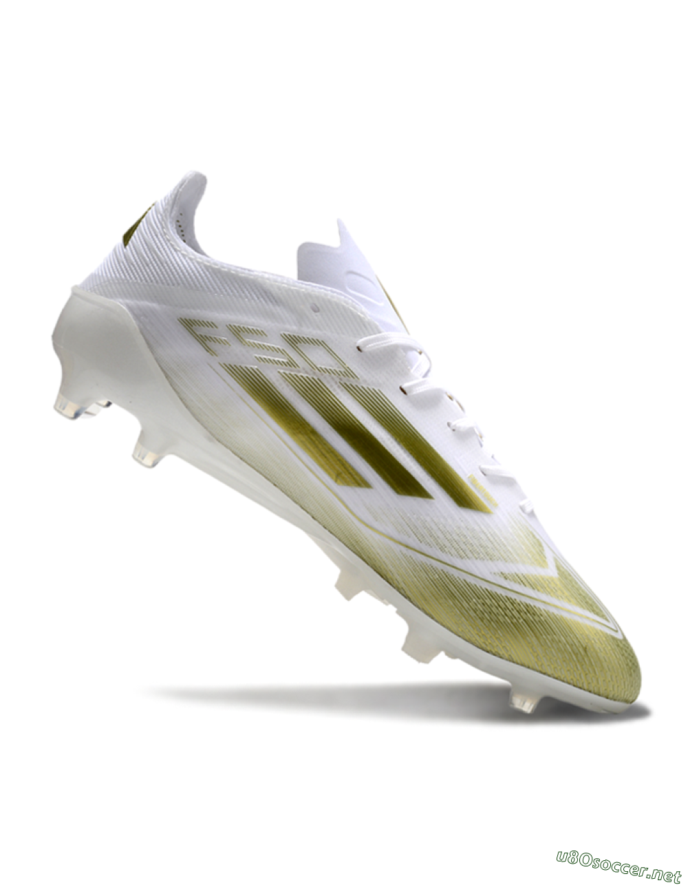 Men's Adidas F50 Elite AG Football Boots - White/Gold 4