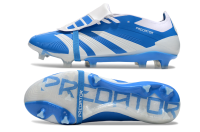 Men's Adidas Predator Elite Foldover Tongue FG Football Boots - Blue/White