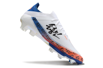 Men's Adidas F50 Elite Lightstrike Pro FG Football Boots - White/Orange/Blue