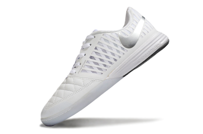 Men's Nike Lunar Gato 2 IC Football Shoes - Beige/Silver/White