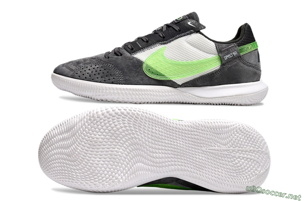 Men's Nike Street Gato IC Football Shoes - Grey/Yellow/White 1