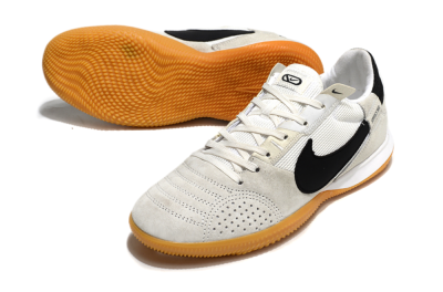 Men's Nike Street Gato IC Football Shoes - Grey/Black/White