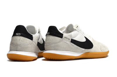 Men's Nike Street Gato IC Football Shoes - Grey/Black/White