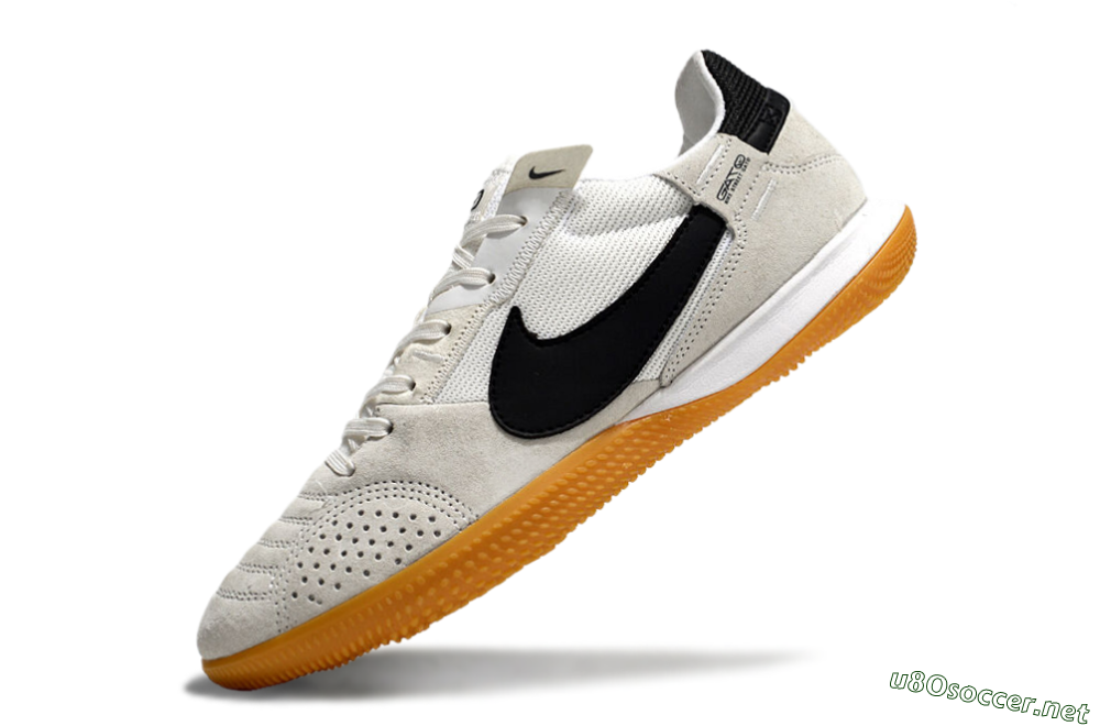 Men's Nike Street Gato IC Football Shoes - Grey/Black/White 5