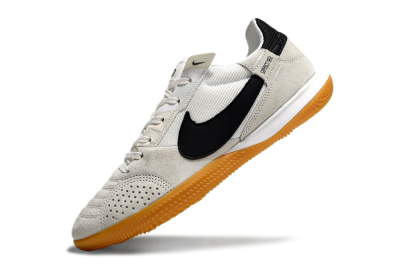 Men's Nike Street Gato IC Football Shoes - Grey/Black/White