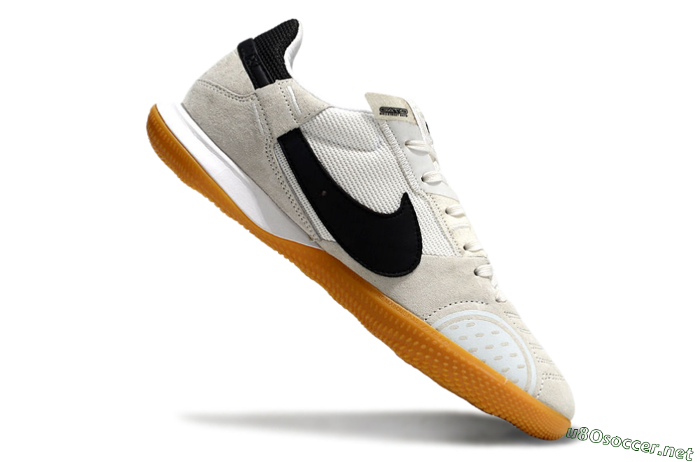 Men's Nike Street Gato IC Football Shoes - Grey/Black/White 4