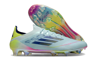 Men's Adidas F50 Elite FG Football Boots - Jade/Blue/Gold/Pink